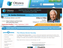 Tablet Screenshot of ottawadentalsociety.org